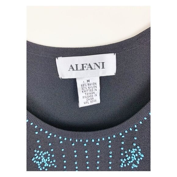 ‎Alfani Black and Blue Tank Top - Picture 3 of 6